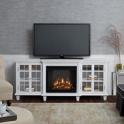 RealFlame Marlowe Electric Fireplace Entertainment Center Heater White
