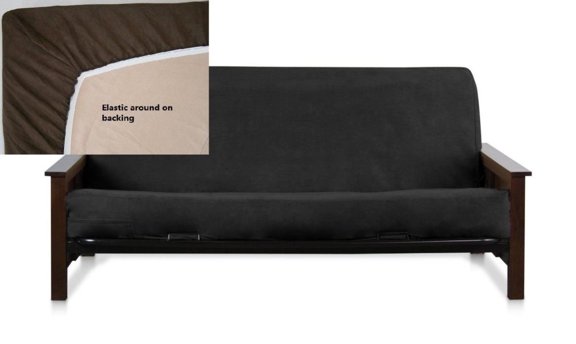 OctoRose Full Size Bonded Classic Soft Micro Suede Futon Mattress Sofa Bed Cover
