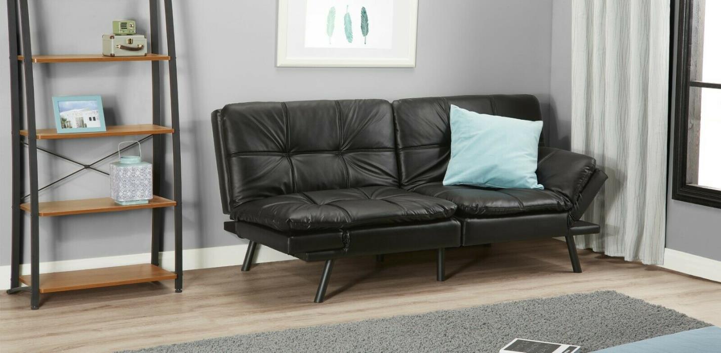 Memory Foam Futon Couch Home Living Room Comfort Seat Sleeper Convertible Sofa