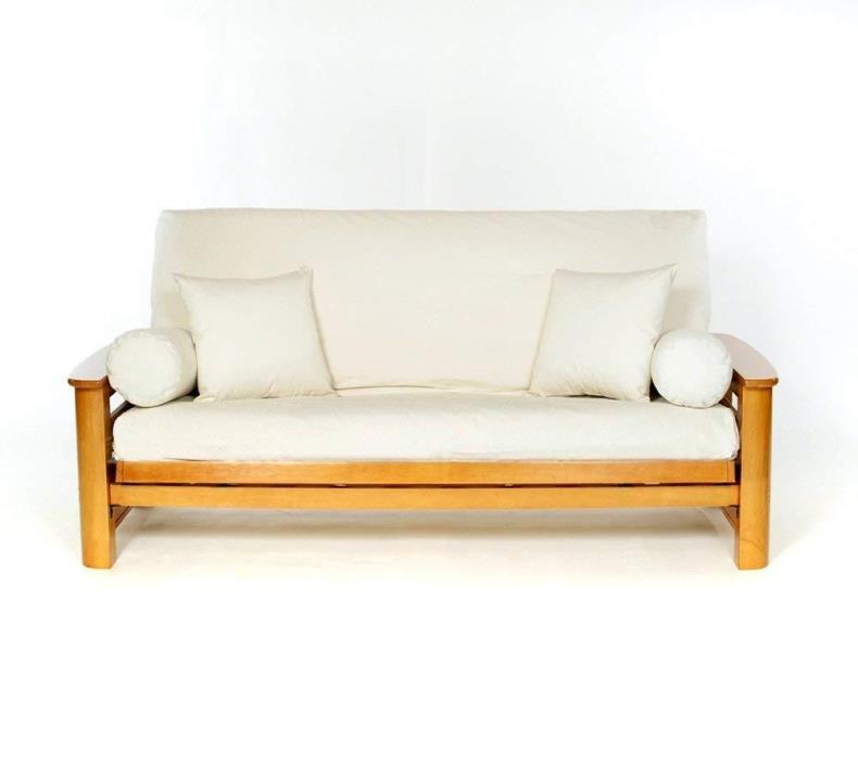 Lifestyle Covers Full Size Futon Cover - Natural Cream Color - Free Shipping