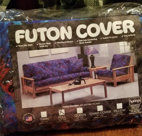Springs Jakarta FULL SIZE Futon Cover Multi-Color Machine Wash Cotton Poly Blend