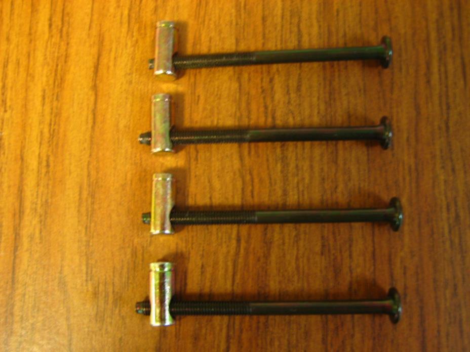 3-5/8 Futon Frame Bolts with Matching Barrel Nuts. Set of 4