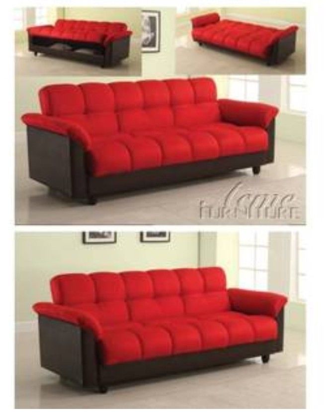 LOVLEY Red Archava futon bed sofa