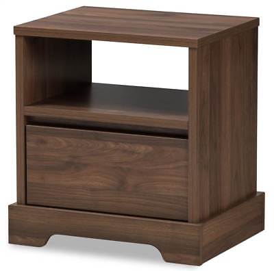 Modern and Contemporary Nightstand in Walnut Brown [ID 3760872]