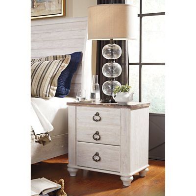 Signature Design by Ashley Willowton Night Stand, Two-tone