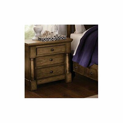Loon Peak Burndale 3 Drawer Nightstand