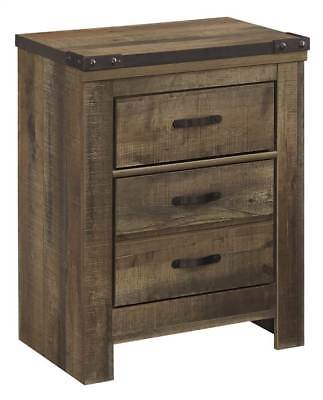 24.72 in. Nightstand in Brown Finish [ID 3466181]