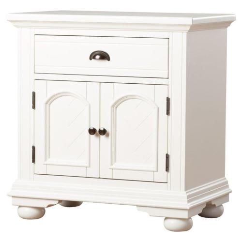 White Bedside Nightstand Wood Table Cabinet Drawer Bedroom Storage Furniture