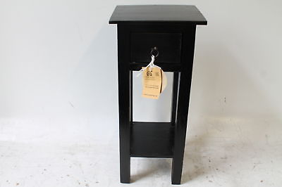 Sunset Trading Narrow Side Table in Antique Black Finish - CCTAB1792LDAB