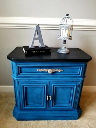 Vintage Solid Wood French Regency Nightstand