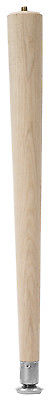 Round Taper Table Leg, 16-In.