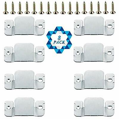8 Pcs Sectional Connectors Furniture Interlock Style Metal Sofa With Screws 