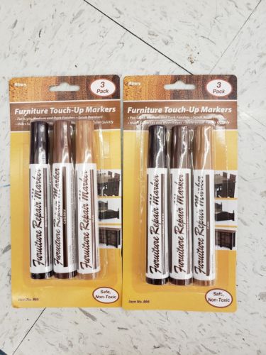 2x Wood Furniture Repair Markers Touch Up Kit Scratch Repair Fillers Set of 3