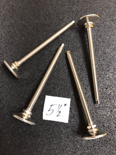 (4) Adjustable Lathe Leg Furniture Leveling Feet  3/8
