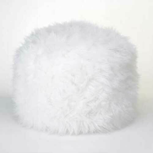 White Pouf Ottoman Footstool Stool Poufs Footstools And Ottomans Furniture Small