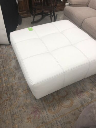 Huge white ottoman