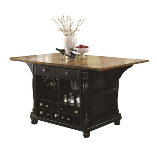 Coaster Transitional Wood Buffet With Cherry and Black Finish 102270