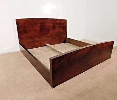 BAKER Furniture Company ARCHETYPE Kingsize Standard Presidio Finish Sleigh Bed