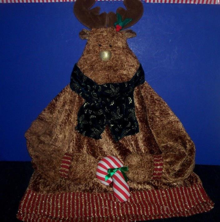 Plush Reindeer Chair Back Cover