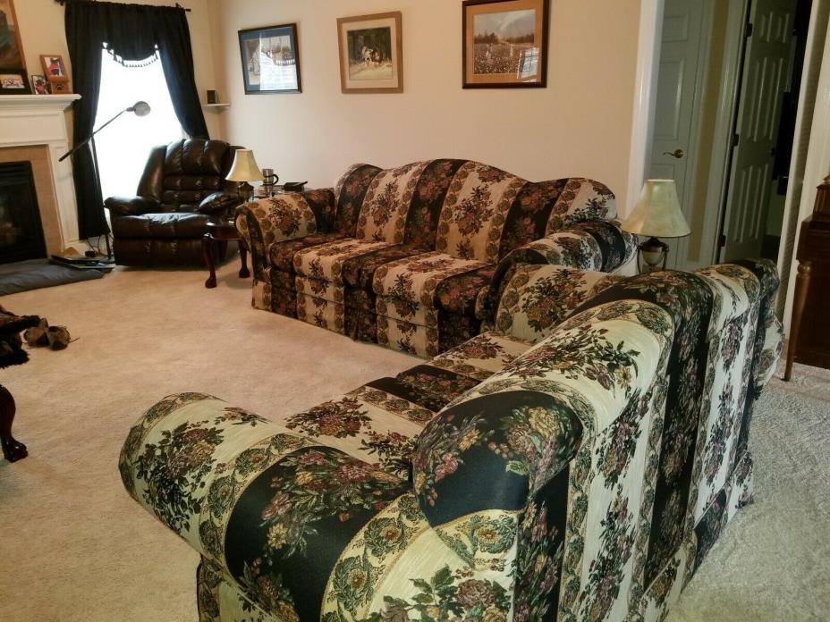 Living Room Furniture (used), Sofa, Love Seat, Recliner