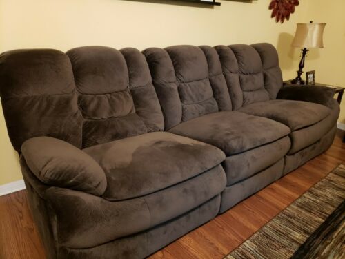 Power Reclining Sofa and Loveseat with Round Chair
