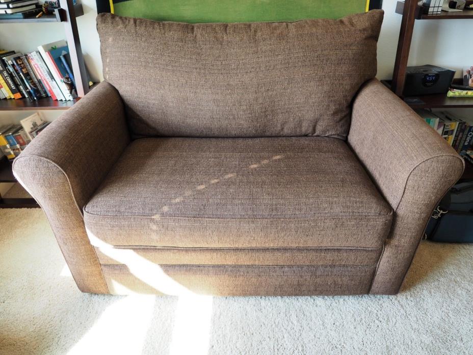 Lazboy Leah chair and a half twin sleeper sofa couch La-z-boy super comfy