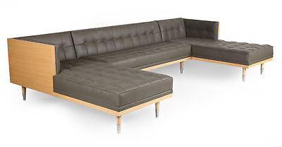 Corrigan Studio Carey Box Sofa U-Shaped Modular Sectional