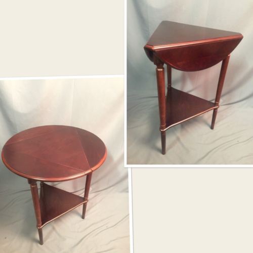 Bombay Company Drop Leaf Accent Table Cherry Display