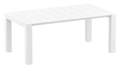 Vegas Wicker Extendable Dining Table in White [ID 3786156]