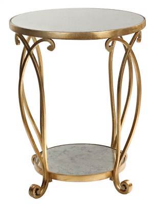 Round Accent Table in Gold [ID 3787456]