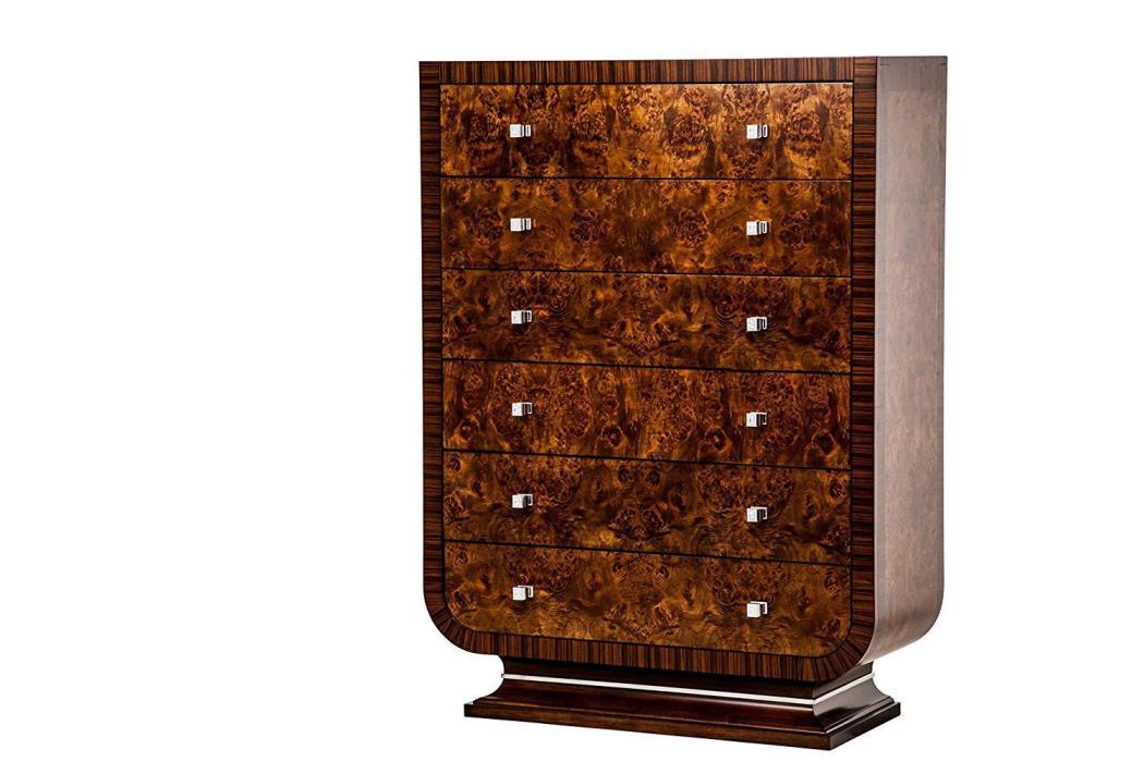 Michael Amini Cloche 6 Drawer Chest, Bourbon