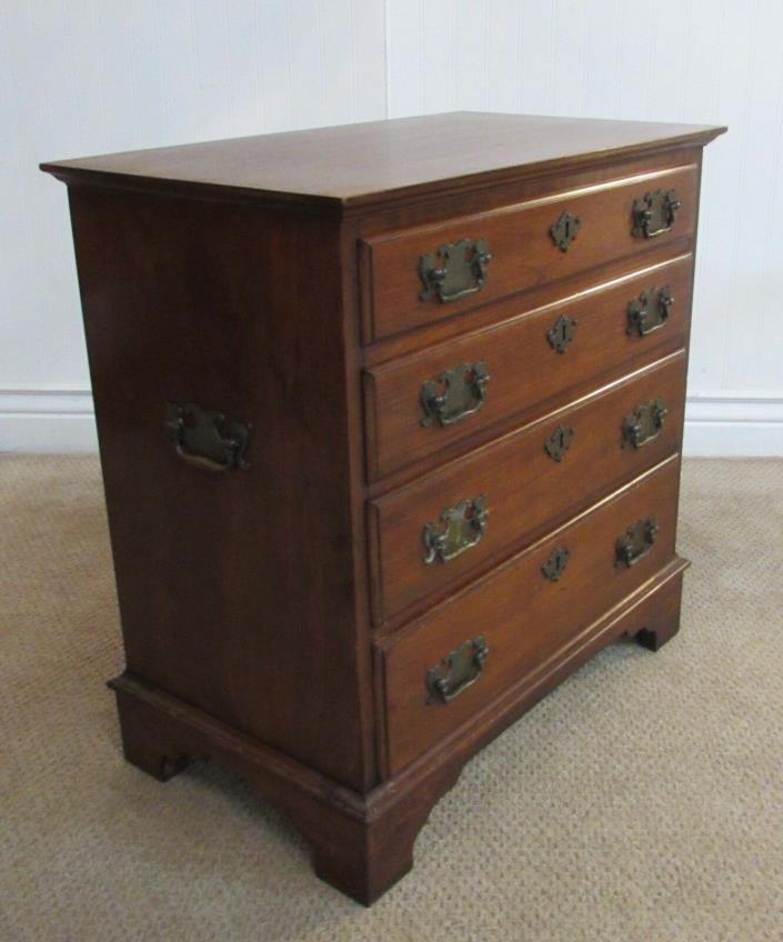 PENNSYLVANIA HOUSE CHERRY SILVER CHEST, 4 DRAWER NIGHTSTAND