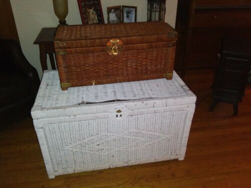 Vintage Wicker Trunks/ Chests