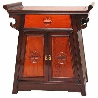 Oriental Furniture Altar 1 Drawer Accent Cabinet
