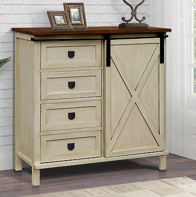 Gracie Oaks Lamb Farmhouse 4 Drawer Accent Cabinet