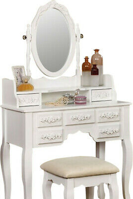 A&J Homes Studio Lisa Vanity Set with Mirror