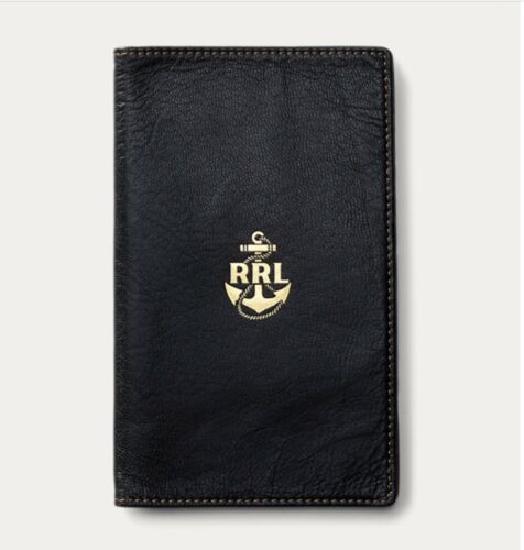 RRL Ralph Lauren English Tumbled Sheepskin Leather Passport Case Wallet