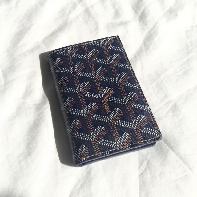 Goyard St Pierre Navy Blue Bifold Wallet