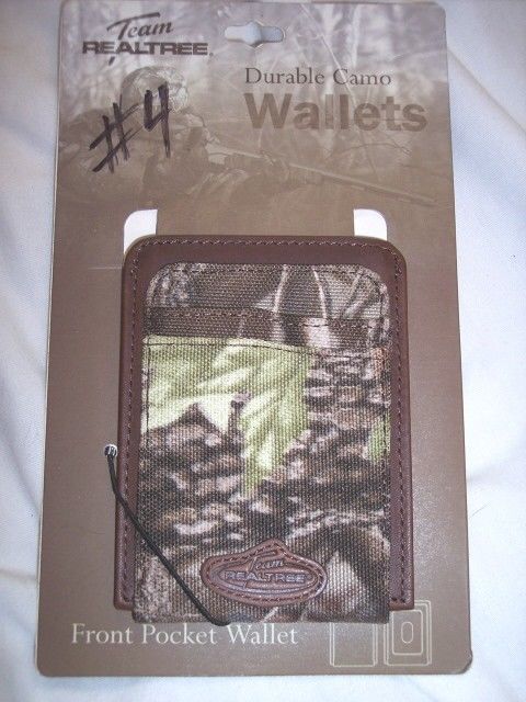 Realtree Camo Wallet Front Pocket Ultra Thin Billfold Hunting Licence Holder