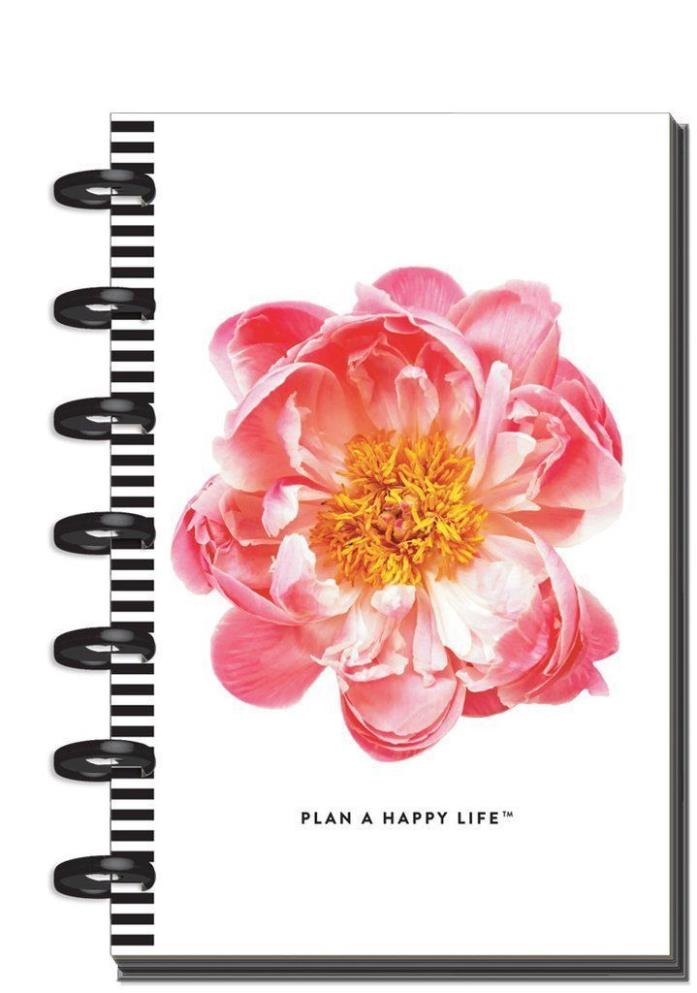 Mini Happy Planner 12-Month Undated Horizontal Layout 4.625