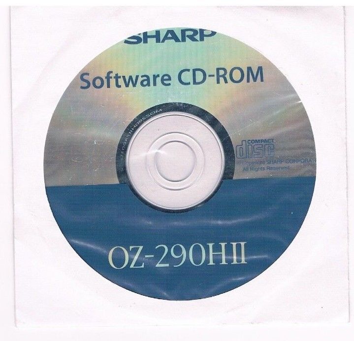 CD-ROM Sharp WIZARD 1.5 MB Memory ELECTRONIC ORGANIZER OZ-290HII SOFTWARE