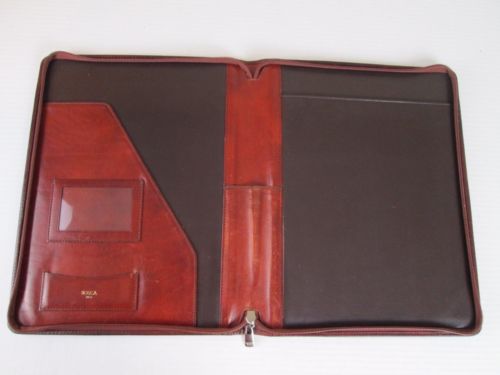 Bosca Zip Around Portfolio ~ Cognac ~ Old Leather Collection ~ Writing Pad ~ EUC