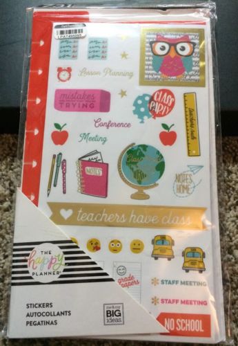 The Happy Planner Stickers.  Teachers.  NEW!!