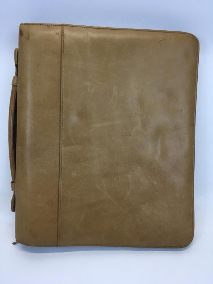 Monarch Folio Brown Leather Boulder Ridge Planner Binder 1.25