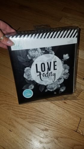 NEW in Pkg Heidi Swapp Love Today Large Memory Planner - Undated, Black & Floral