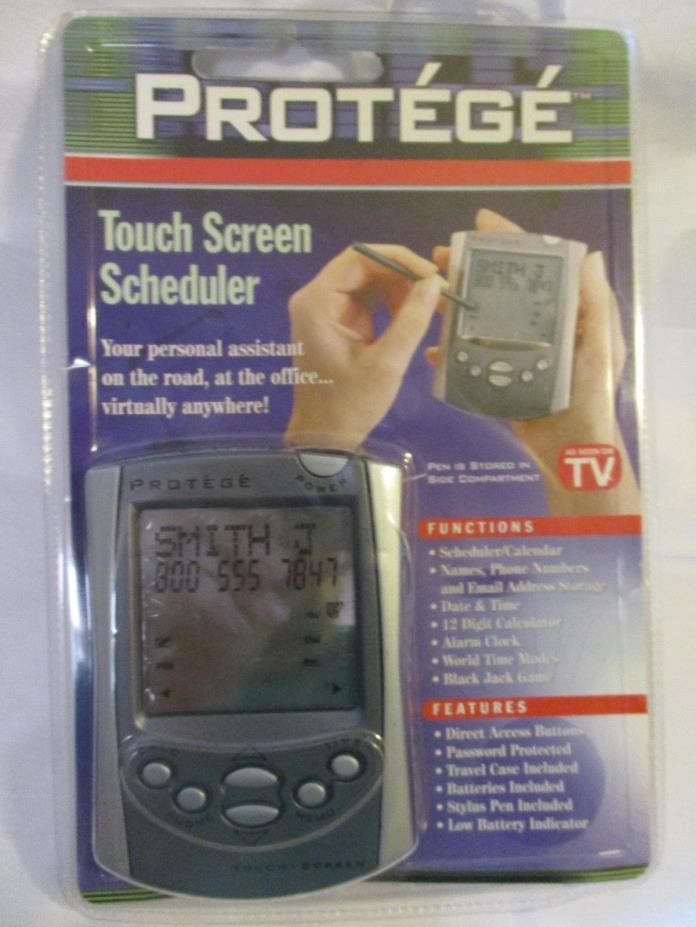 Protege Touch Screen Sheduler Organizer w Stylus Protege Fatory sealed
