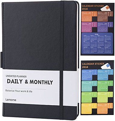 Undated Daily  Monthly Planner + 2018 Calendar Stickers and TO-DO List NEW