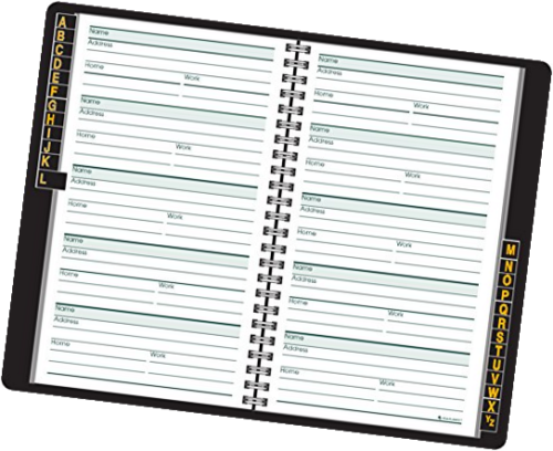 AT-A-GLANCE Telephone / Address Book, Large Print, 500 Entries, 8.38 x 80LP1105