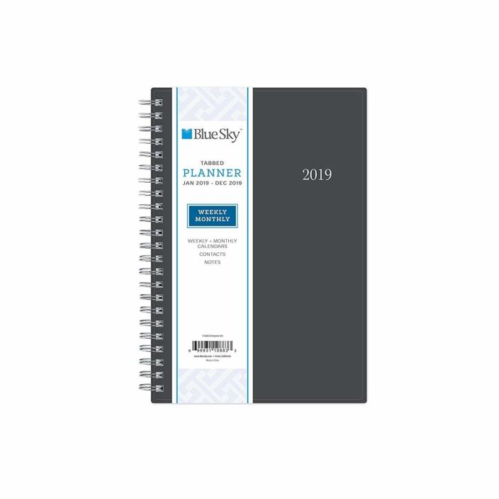 Blue Sky 2019 Weekly & Monthly Planner, Flexible Cover, Twin-Wire Binding 5