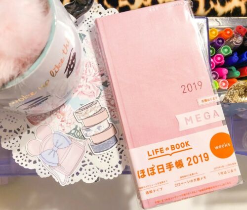 Hobonichi Techo Weeks Mega Notebook Strawberry Latte | 2019 | January Start New